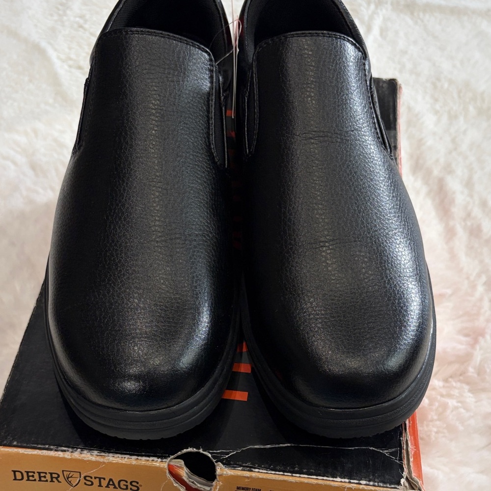 Deer Stags Men's Black DS Work Oil& Slip Resistant Non Marking,Size 11-1/2 . - Picture 15 of 17